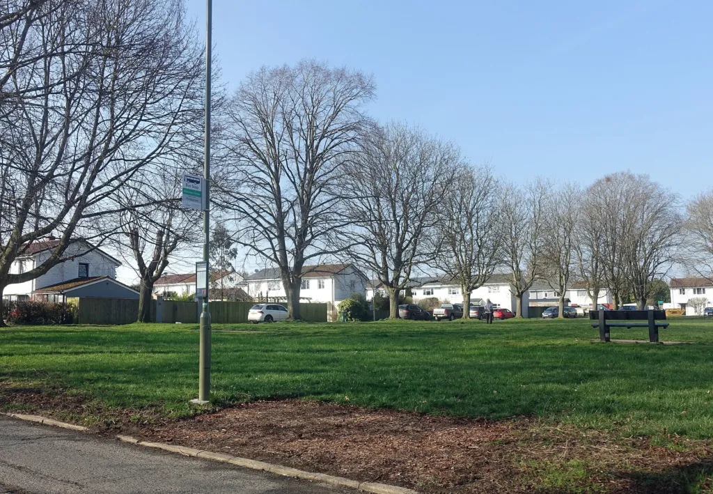 Harcourt Green, the open green in Charlton, Wantage