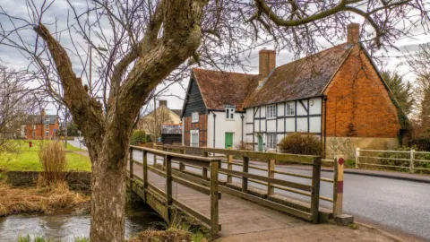 Footbridge over the Letcombe Brook, Grove