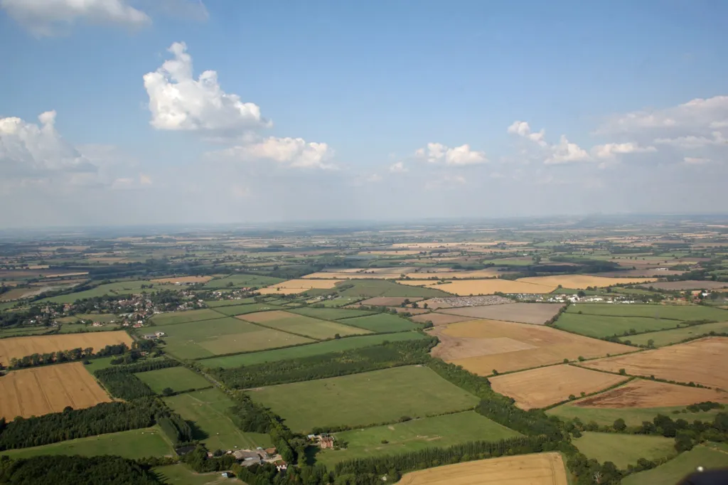 The Vale of White Horse seen from the downs