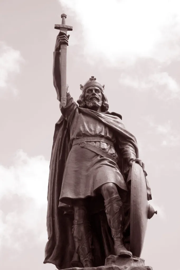 King Alfred's statue in the Market Place, Wantage